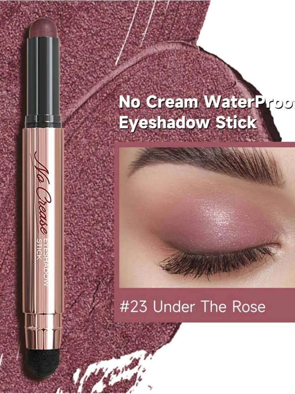 Waterproof Eyeshadow Stick - #23 Under The Rose (Mauve Pink)
